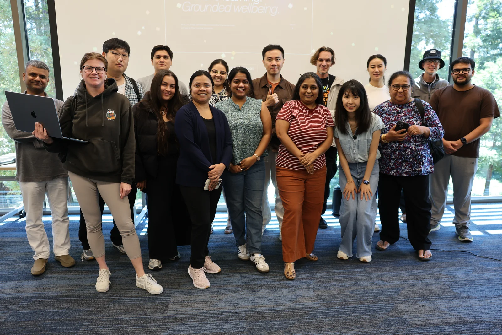 Builder Pub participants together after an AI building workshop